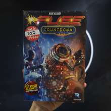 Load image into Gallery viewer, Futuristic game box with characters and robot design on a dark background