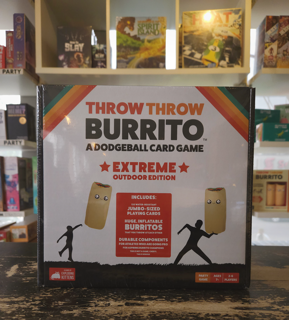 Throw Throw Burrito Extreme Outdoor Edition The Hexagon Board Game Cafe