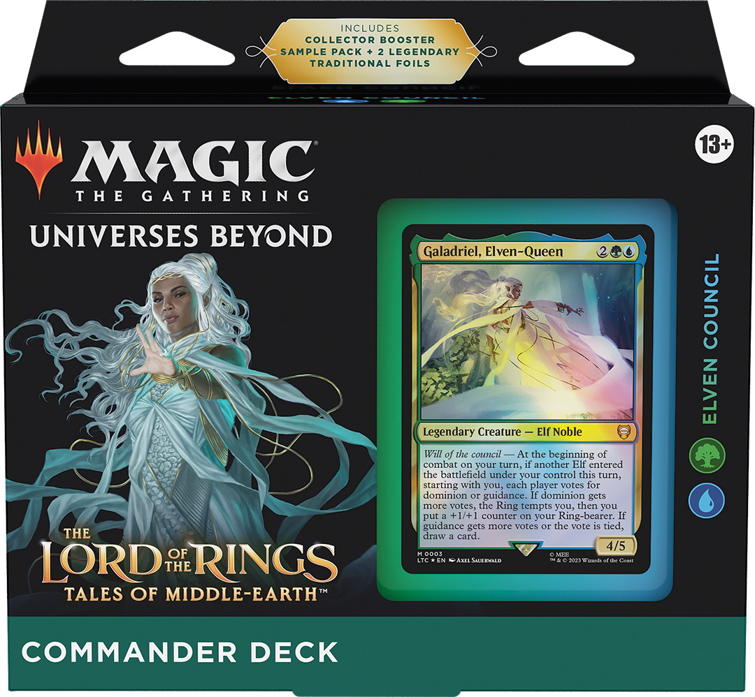 マジック：ザ・ギャザリング MTG Lord of the Rings commander deck MTG O Senhor dos Anéis: Contos da Terra Média - Commander Deck