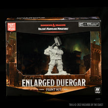 Load image into Gallery viewer, Dungeons & Dragons Enlarged Duergar paint kit packaging with miniature figure on a dark background