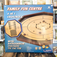 Load image into Gallery viewer, Family Fun Center - Crokinole 4-in-1 set
