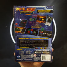 Load image into Gallery viewer, Futuristic game box held in hand with a dark background
