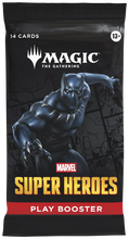Load image into Gallery viewer, Packaged 'Magic: The Gathering' Marvel Super Heroes play booster with Black Panther
