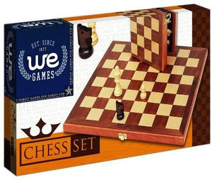 Chess: Folding Wood Travel Chess Set