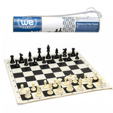 Load image into Gallery viewer, Chess: Roll-up Travel Set in Carry Tube with Shoulder Strap
